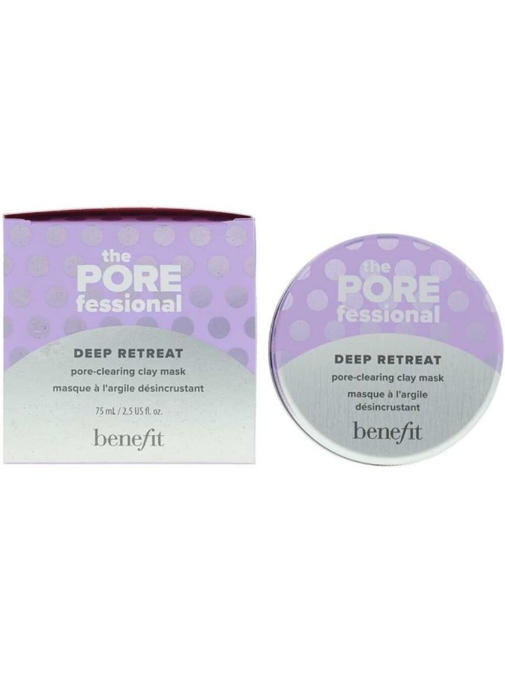 Pore-Clearing Kaolin Clay Mask for Deep Cleansing & Detoxifying Skin 2.5 oz